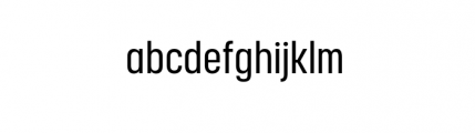 Korolev Complete Condensed Medium Font LOWERCASE