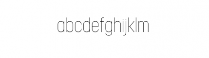 Korolev Complete Condensed Thin Font LOWERCASE