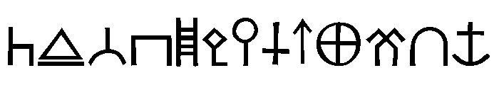 Koch Signs Five Font LOWERCASE