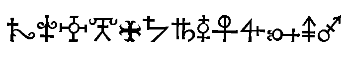 Koch Signs Four Font LOWERCASE