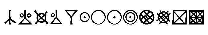 Koch Signs One Font UPPERCASE