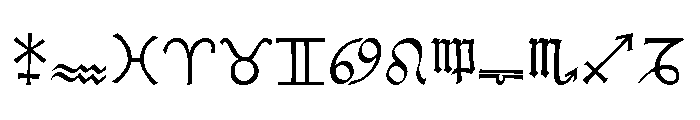 Koch Signs Three Font LOWERCASE