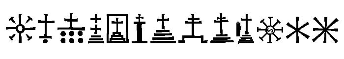 Koch Signs Two Font UPPERCASE