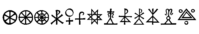 Koch Signs Two Font UPPERCASE