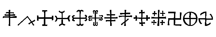 Koch Signs Two Font LOWERCASE