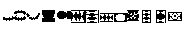 Kokoschka Extras Font UPPERCASE