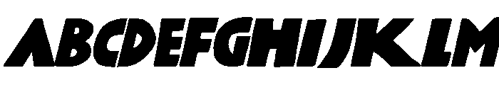 Kokoschka Regular Oblique Font UPPERCASE