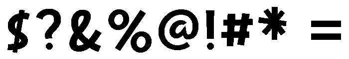 Komusubi Bold Font OTHER CHARS