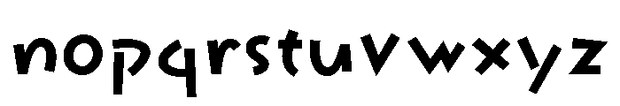Komusubi Bold Font LOWERCASE