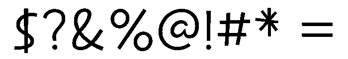Komusubi Regular Font OTHER CHARS