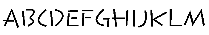 Komusubi Regular Font UPPERCASE
