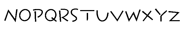 Komusubi Regular Font UPPERCASE