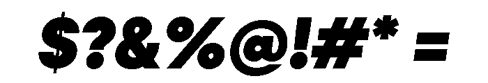 Konnect Black Italic Font OTHER CHARS
