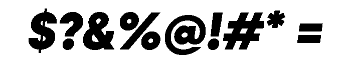Konnect Extra Bold Italic Font OTHER CHARS