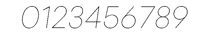 Konnect Hairline Italic Font OTHER CHARS