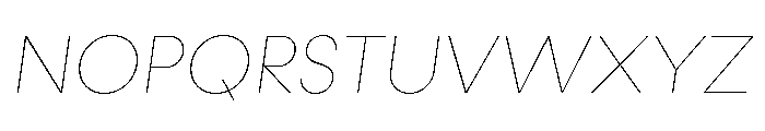 Konnect Hairline Italic Font UPPERCASE