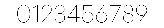 Konnect Hairline Font OTHER CHARS