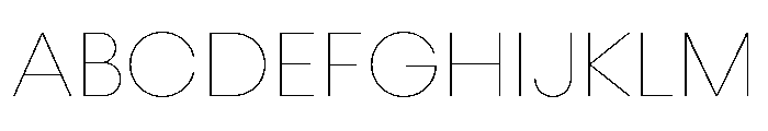Konnect Hairline Font UPPERCASE