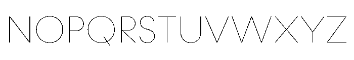 Konnect Hairline Font UPPERCASE