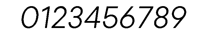 Konnect Light Italic Font OTHER CHARS