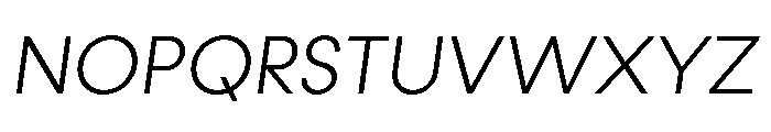 Konnect Light Italic Font UPPERCASE