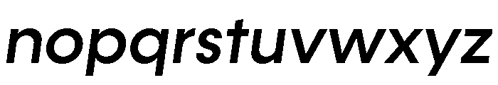 Konnect Medium Italic Font LOWERCASE