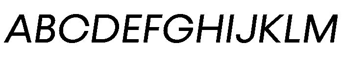 Konnect Regular Italic Font UPPERCASE