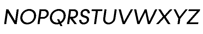 Konnect Regular Italic Font UPPERCASE