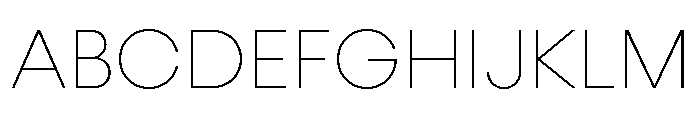 Konnect Thin Font UPPERCASE