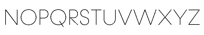 Konnect Thin Font UPPERCASE