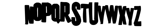 K.P. Duty - Frazzled JL Font UPPERCASE