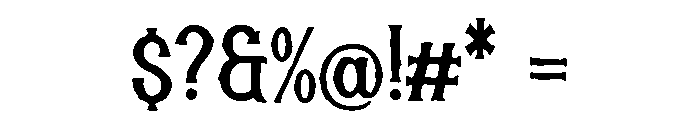 Kraper Regular Font OTHER CHARS