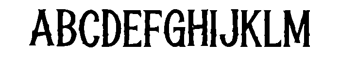 Kraper Regular Font UPPERCASE