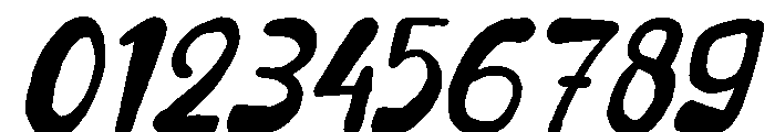 Kratzy Partay Italic Font OTHER CHARS