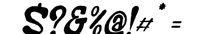 Kratzy Partay Italic Font OTHER CHARS