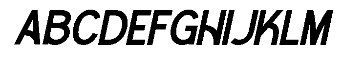 Kravely Italic Font UPPERCASE