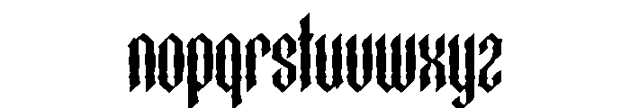 Kraventh Font LOWERCASE