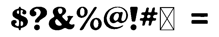 Krembo Display Font OTHER CHARS