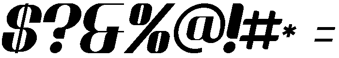 Krousta Italic Font OTHER CHARS