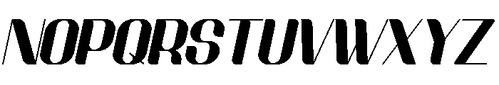 Krousta Italic Font UPPERCASE