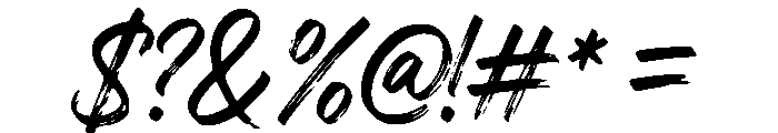 Krovent Rush Regular Font OTHER CHARS
