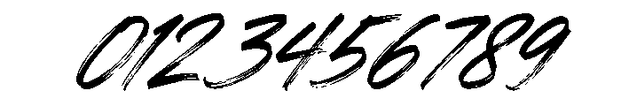 Krovent Rush Slant Font OTHER CHARS