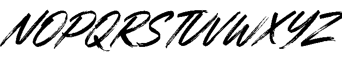 Krovent Rush Slant Font UPPERCASE