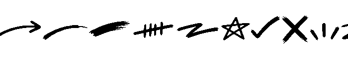 Krovent Rush Swash Font LOWERCASE