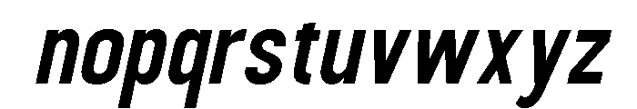 Kruisel Italic Font LOWERCASE