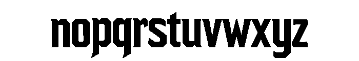 Kryvorn Font LOWERCASE