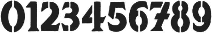 KRAFTONS Stencil ttf (400) Font OTHER CHARS