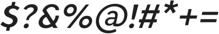 KRONG Medium Italic otf (500) Font OTHER CHARS