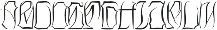 Krampus Regular otf (400) Font LOWERCASE