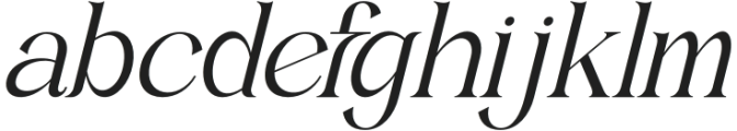 Kratown Italic otf (400) Font LOWERCASE